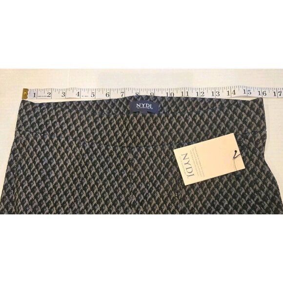 NYDJ Basic Legging Pants Lift Tuck Slit Charcoal Diamond Grey 6 NWT MBGA2556 6 - Picture 4 of 10